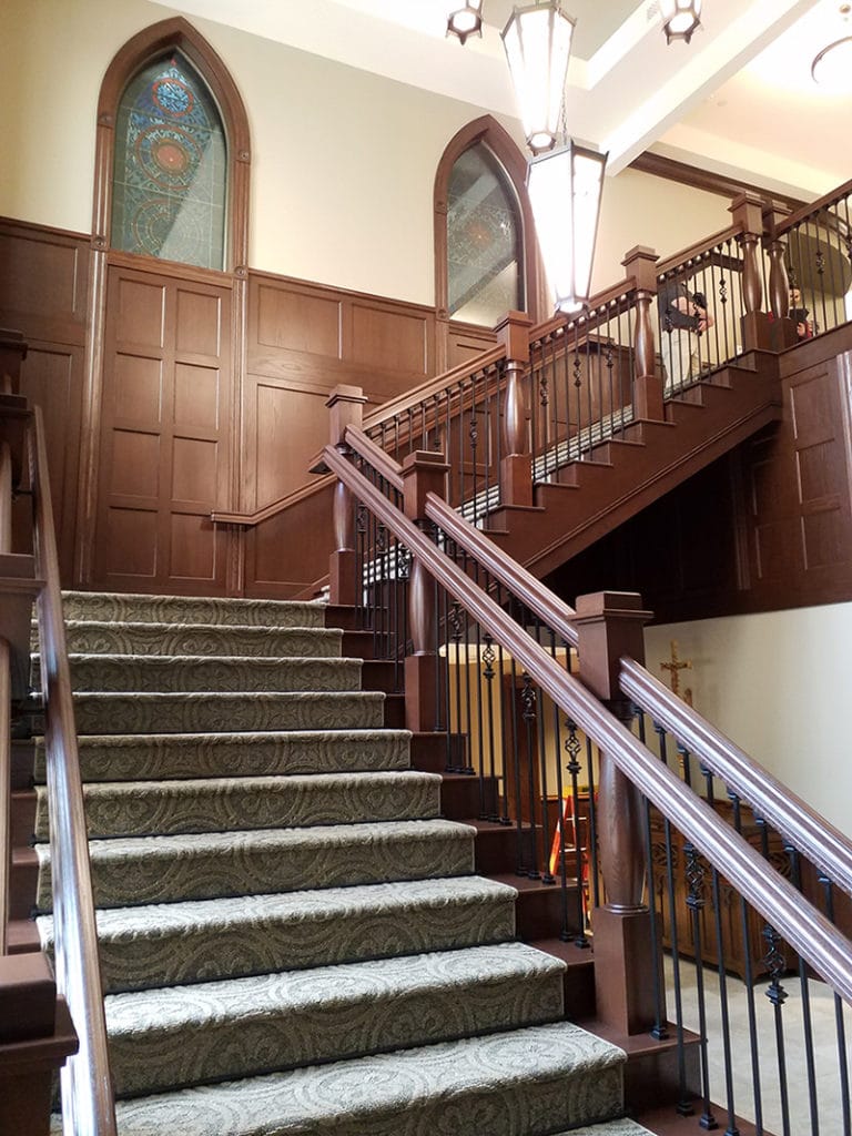 Custom University Staircase Designs in Indiana